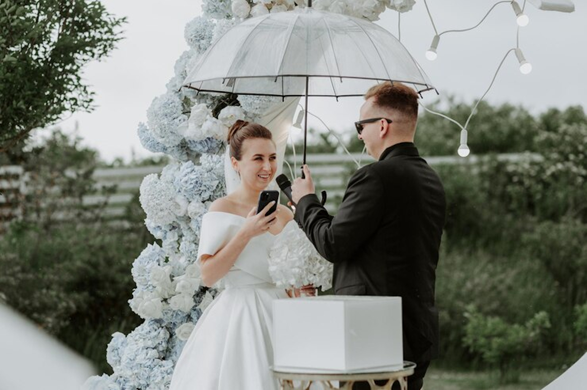 mariage malgré la pluie